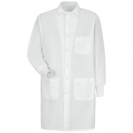 Red Kap KP72WH Unisex Specialized Cuffed Lab Coat - Interior & Exterior Pockets