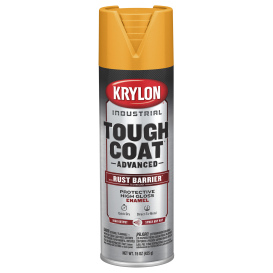 Krylon K00489008 Tough Coat Advanced with Rust Barrier Technology - Gloss Equipment Yellow