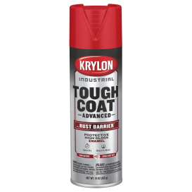 Krylon K00649008 Tough Coat Advanced with Rust Barrier Technology - Gloss Bright Red