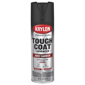 Krylon K00789008 Tough Coat Advanced with Rust Barrier Technology - Flat Black