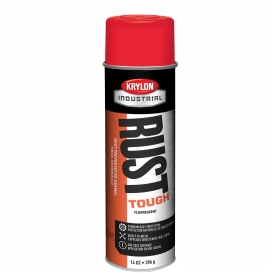 Krylon K10649007 Rust Tough Fluorescent Rust Preventative Enamel - Fluorescent Red