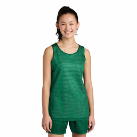 Sport-Tek YST5000 Youth PosiCharge Reversible Mesh Tank - Kelly Green/White