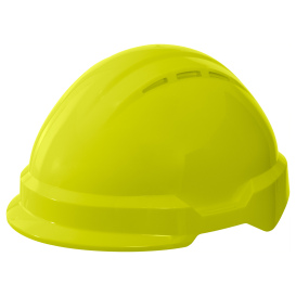 Delta Plus WEL21208HY Americana Safety Helmet - Ratchet Suspension - Hi Viz Yellow