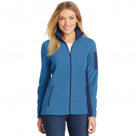 Port Authority L233 Ladies Summit Fleece Full-Zip Jacket - Regal Blue/Dress Blue Navy