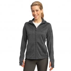 Sport-Tek L248 Ladies Tech Fleece Full-Zip Hooded Jacket - Graphite Heather