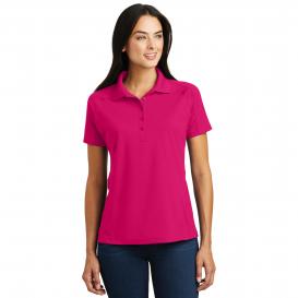 Sport-Tek L474 Ladies Dri-Mesh Pro Polo Shirt - Pink Raspberry