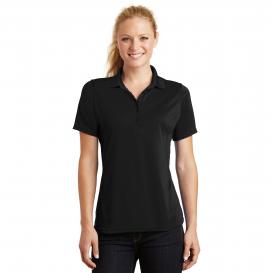 Sport-Tek L475 Ladies Dry Zone Raglan Accent Polo Shirt - Black