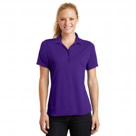 Sport-Tek L475 Ladies Dry Zone Raglan Accent Polo Shirt - Purple