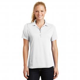Sport-Tek L475 Ladies Dry Zone Raglan Accent Polo Shirt - White