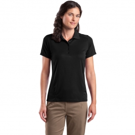 Sport-Tek L475 Ladies Dry Zone Raglan Accent Polo Shirt - Black