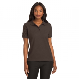 Port Authority L500 Ladies Silk Touch Polo - Coffee Bean