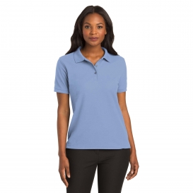 Port Authority L500 Ladies Silk Touch Polo - Light Blue | Full Source