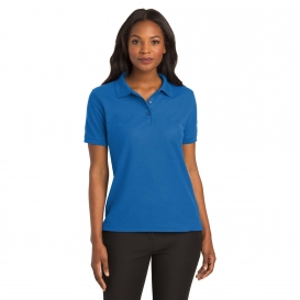 Port Authority L500 Ladies Silk Touch Polo - Strong Blue