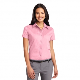 Port Authority L508 Ladies Short Sleeve Easy Care Shirt - Light Pink