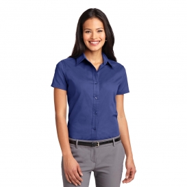 Port Authority L508 Ladies Short Sleeve Easy Care Shirt - Mediterranean Blue