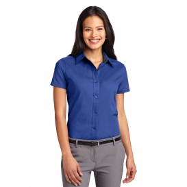 Port Authority L508 Ladies Short Sleeve Easy Care Shirt - Royal/Classic Navy