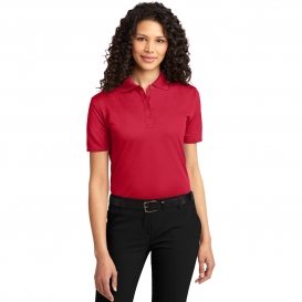 Port Authority L525 Ladies Dry Zone Ottoman Polo - Engine Red