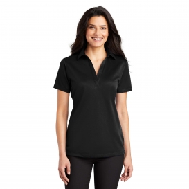 Port Authority L540 Ladies Silk Touch Performance Polo - Black