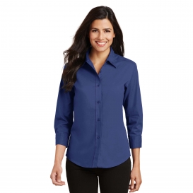 Port Authority L612 Ladies 3/4-Sleeve Easy Care Shirt - Mediterranean Blue