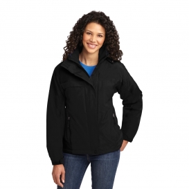 Port Authority L792 Ladies Nootka Jacket - Black/Black