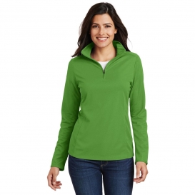Port Authority L806 Ladies Pinpoint Mesh 1/2-Zip Pullover - Treetop Green
