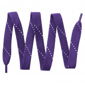 Sport-Tek LACE Sweatshirt Laces - Purple/White