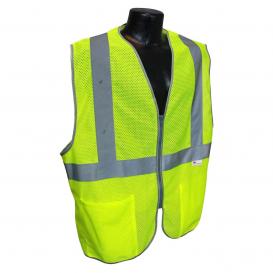 Radians LHV-5ANSI-PCZ Type R Class 2 Mesh Safety Vest with Zipper - Yellow/Lime