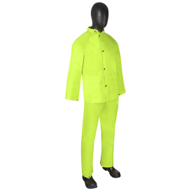 Liberty Safety 1260 DuraWear Three-Piece Rain Suit - Yellow/Lime