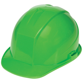 Liberty Safety 1404 DuraShell Cap Style Hard Hats - Ratchet Suspension - Hi-Vis Green