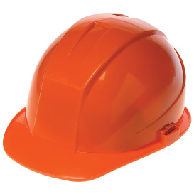 Liberty Safety 1404 DuraShell Cap Style Hard Hats - Ratchet Suspension - Orange