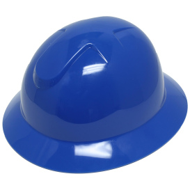 Liberty Safety 1416 DuraShell Full Brim Hard Hats - Ratchet Suspension - Blue