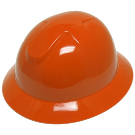 Liberty Safety 1416 DuraShell Full Brim Hard Hats - Ratchet Suspension - Orange