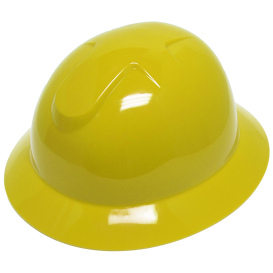 Liberty Safety 1416 DuraShell Full Brim Hard Hats - Ratchet Suspension - Yellow