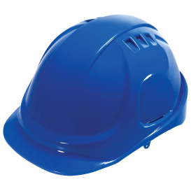 Liberty Safety 1426 DuraShell Vented Cap Style Hard Hats - Ratchet Suspension - Blue