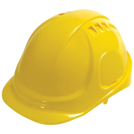 Liberty Safety 1426 DuraShell Vented Cap Style Hard Hats - Ratchet Suspension - Yellow