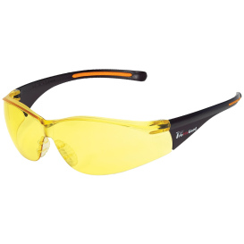 Liberty Safety 1715 iNOX FUSE III Semi-Frame Safety Glasses - Black Frame - Amber Lens