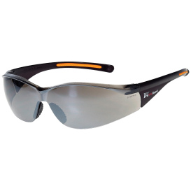 Liberty Safety 1715 iNOX FUSE III Semi-Frame Safety Glasses - Black Frame - Silver Mirror Lens