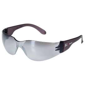 Liberty Safety 1715 iNOX FUSE I Rimless Safety Glasses - Black Frame - Silver Mirror Lens