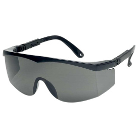 Liberty Safety 1730 iNOX MARKSMAN Semi-Frame Safety Glasses - Black Frame - Smoke/Gray Lens