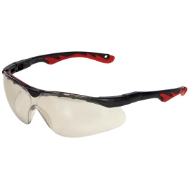 Liberty Safety 1755 iNOX FLINT Semi-Frame Safety Glasses - Black Frame - Indoor/Outdoor Lens