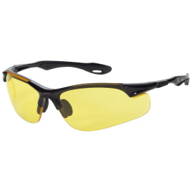 Liberty Safety 1766 iNOX BREA Semi-Frame Safety Glasses - Black Frame - Amber Lens