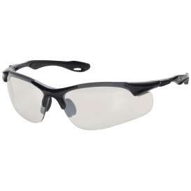 Liberty Safety 1766 iNOX BREA Semi-Frame Safety Glasses - Black Frame - Silver Mirror Lens