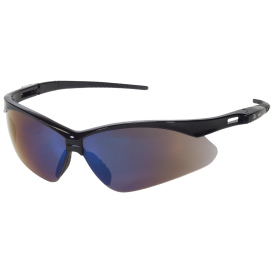 Liberty Safety 1767 iNOX ROADSTER Semi-Frame Safety Glasses - Black Frame - Blue Mirror Lens