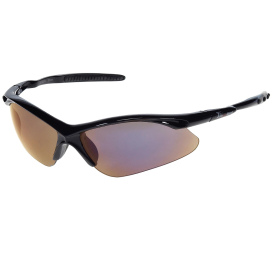 Liberty Safety 1768 iNOX SURFER Semi-Frame Safety Glasses - Black Frame - Blue Mirror Lens