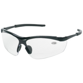 Liberty Safety 1775 iNOX SYNERGY Readers Semi-Frame Safety Glasses - Black Frame - Clear Lens