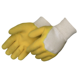 Liberty Safety 2303 Rubber Coated Crinkle Latex Work Gloves - Knit Wrist