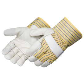 Liberty Safety 3180 Standard Grain Cowhide Leather Palm Gloves - 2.5\