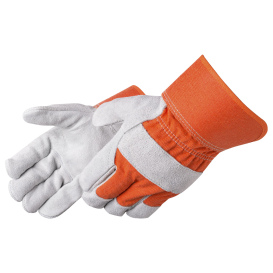 Liberty Safety 3265HO High Visibility Select Cowhide Leather Palm Gloves - 2.5\