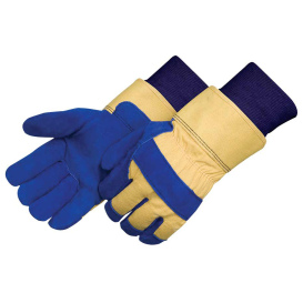 Liberty Safety 3653 Thermal Lined Blue Cowhide Leather Palm Gloves - Safety Cuff