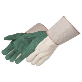 Liberty Safety 4574B Burlap Lined Hot Mill Textile Gloves - 30 oz. Cotton Canvas - 4.5\